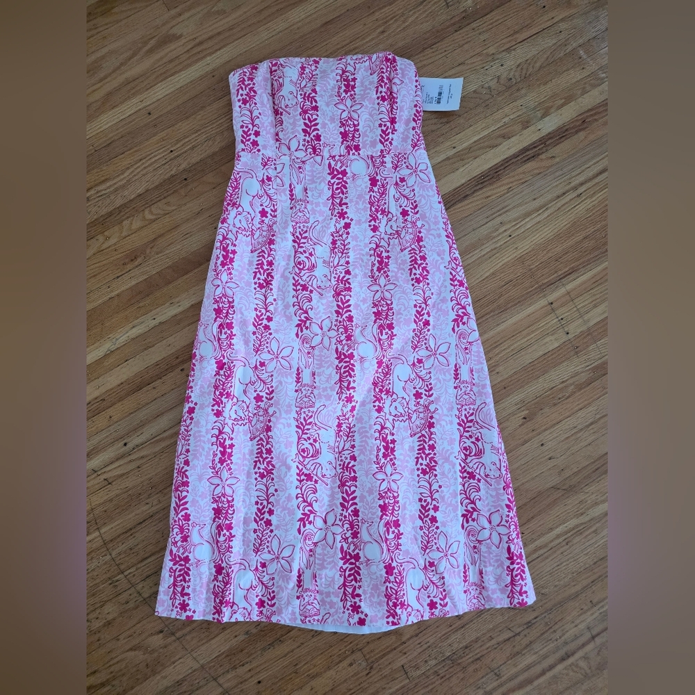 Lilly pulitzer vintage hawaiian sleeveless dress Size 4 NWT
